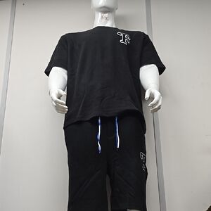 Black Casual Men's Suit Set